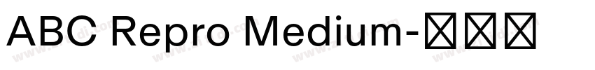 ABC Repro Medium字体转换